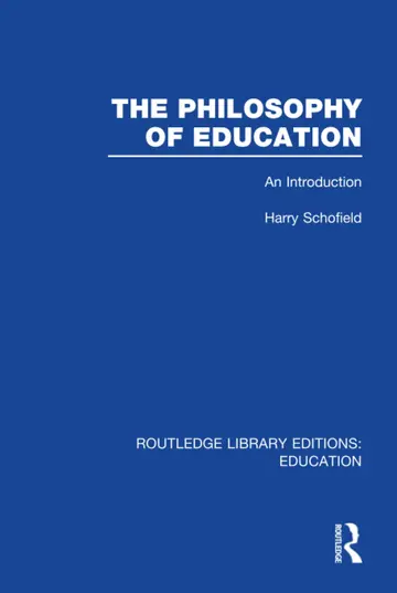 Cover of The Philosophy of Education