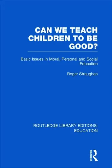 Cover of Can We Teach Children to Be Good?