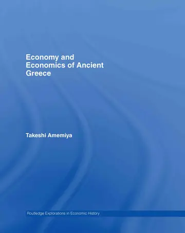 Cover of Economy and Economics of Ancient Greece