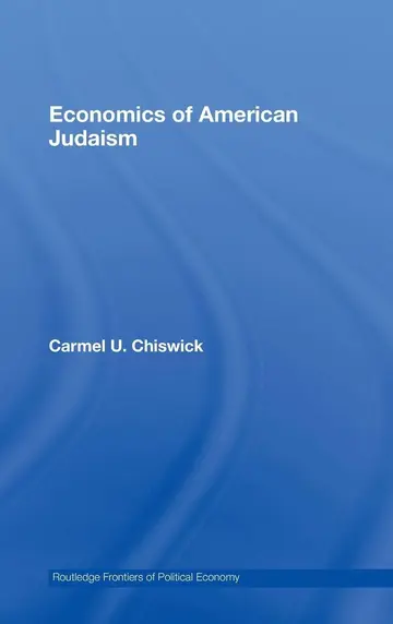 Cover of Economics of American Judaism