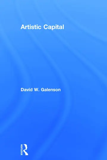 Cover of Artistic Capital