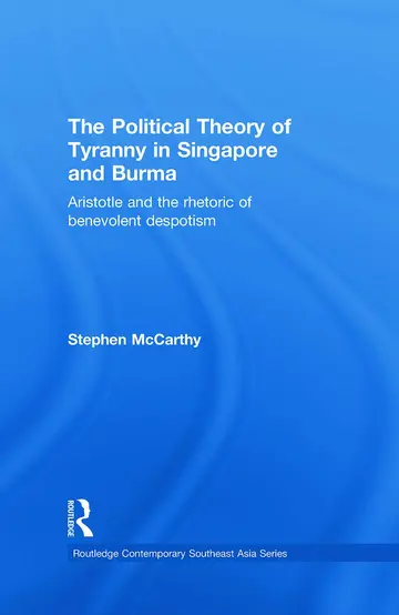 Cover of The Political Theory of Tyranny in Singapore and Burma