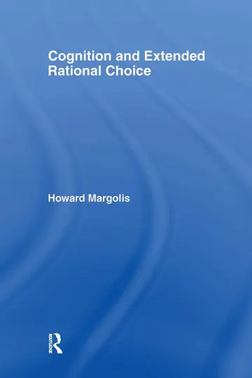 Cover of Cognition and Extended Rational Choice