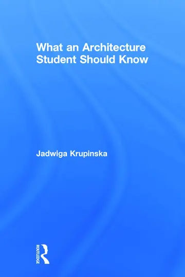 Cover of What an Architecture Student Should Know