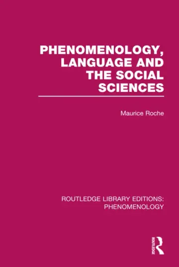 Cover of Phenomenology, Language and the Social Sciences (8)