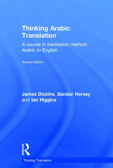 Cover of Thinking Arabic Translation