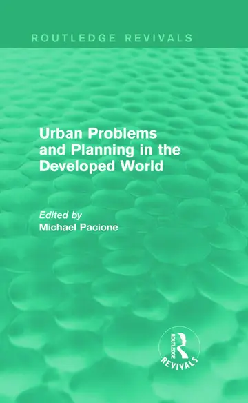 Cover of Urban Problems and Planning in the Developed World