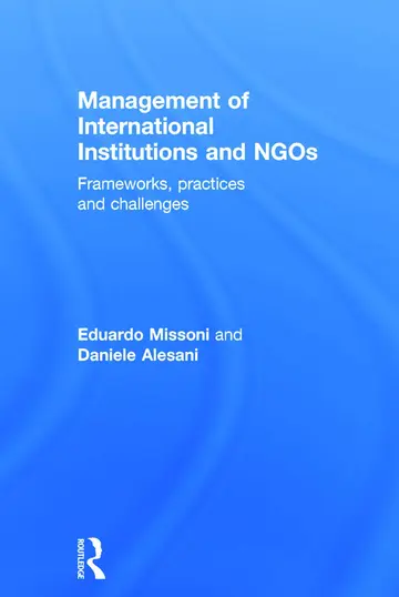 Cover of Management of International Institutions and NGOs