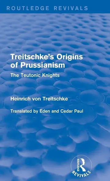 Cover of Treitschke's Origins of Prussianism