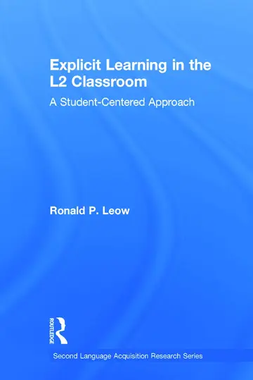 Cover of Explicit Learning in the L2 Classroom