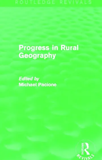 Cover of Progress in Rural Geography