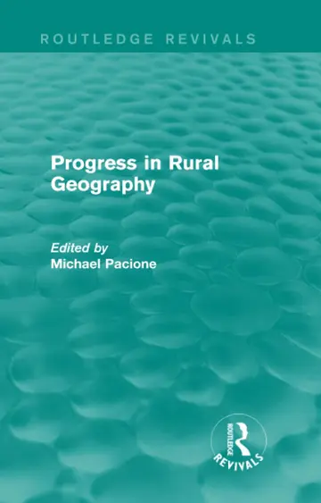 Cover of Progress in Rural Geography