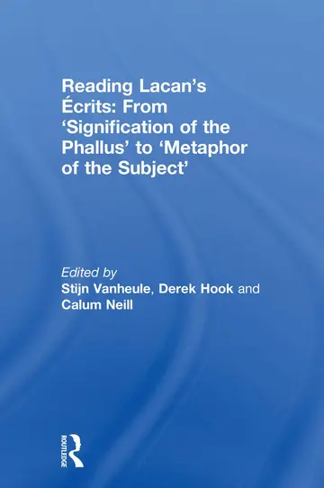 Cover of Reading Lacan’s Écrits