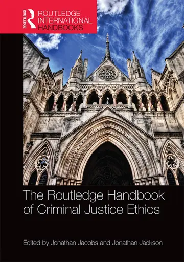 Cover of Routledge Handbook of Criminal Justice Ethics