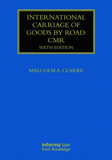 Cover of International Carriage of Goods by Road
