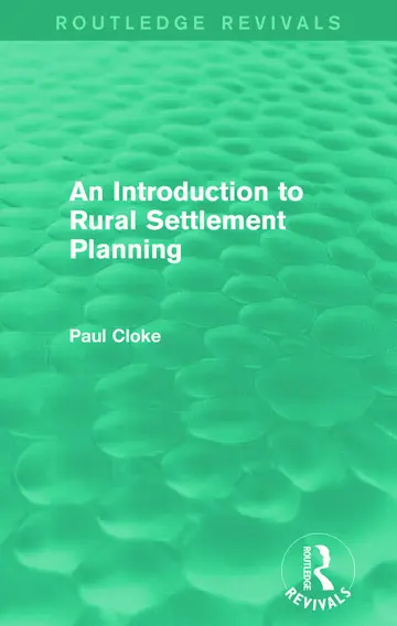 Cover of An Introduction to Rural Settlement Planning