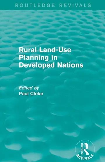 Cover of Rural Land-use Planning in Developed Nations