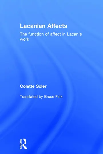 Cover of Lacanian Affects