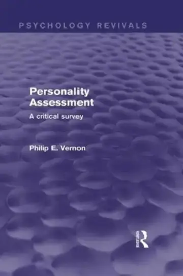Cover of Personality Assessment (Psychology Revivals)