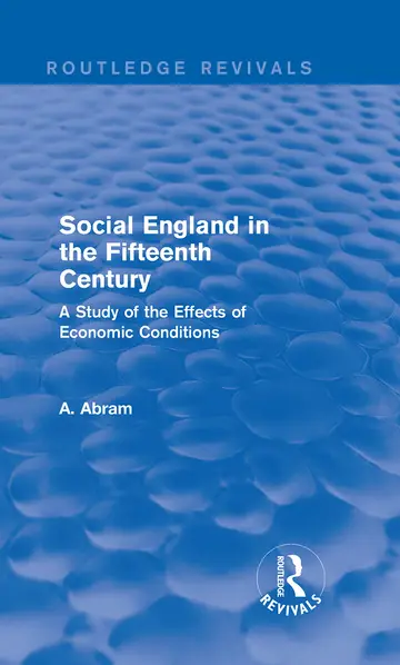 Cover of Social England in the Fifteenth Century