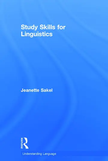 Cover of Study Skills for Linguistics