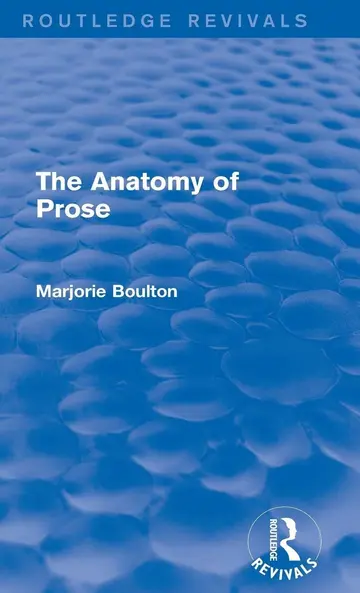 Cover of The Anatomy of Prose
