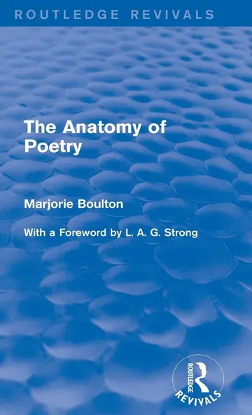 Cover of The Anatomy of Poetry