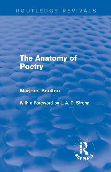 Cover of The Anatomy of Poetry