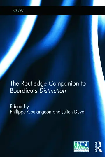 Cover of The Routledge Companion to Bourdieu`s Distinction