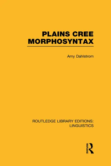 Cover of Plains Cree Morphosyntax