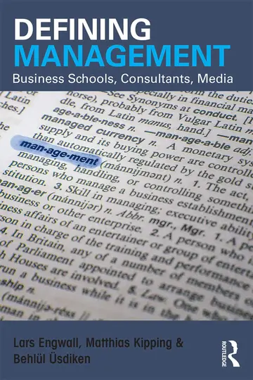 Cover of Defining Management