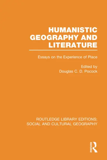 Cover of Humanistic Geography and Literature