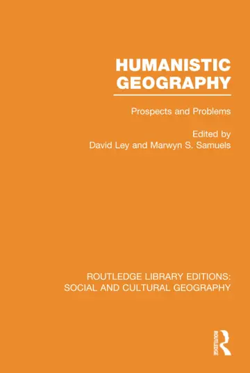 Cover of Humanistic Geography
