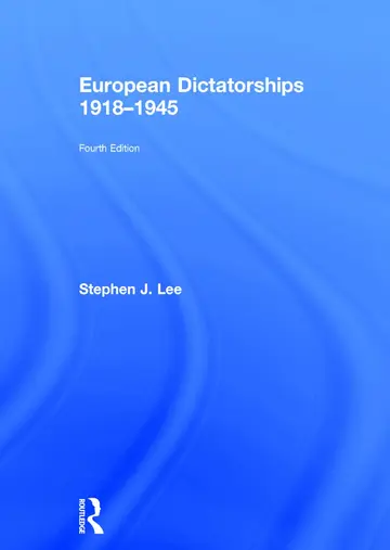 Cover of European Dictatorships 1918-1945