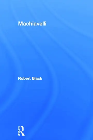 Cover of Machiavelli