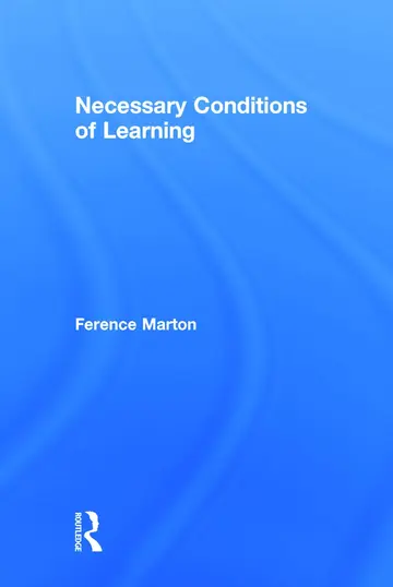 Cover of Necessary Conditions of Learning