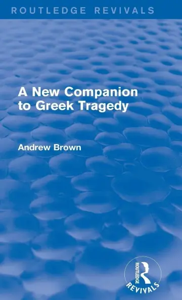 Cover of A New Companion to Greek Tragedy