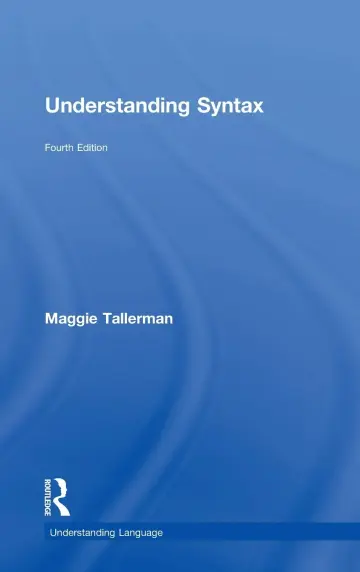Cover of Understanding Syntax