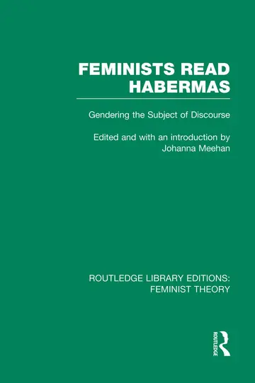 Cover of Feminists Read Habermas
