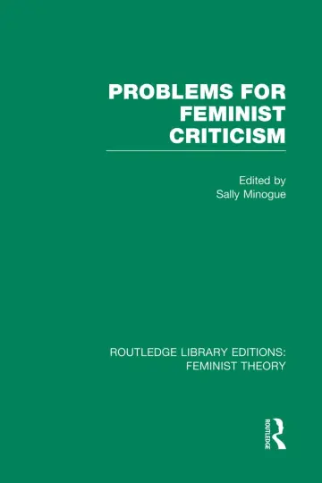 Cover of Problems for Feminist Criticism