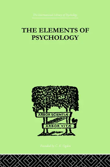 Cover of The Elements of Psychology