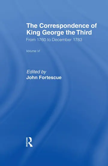 Cover of Corr.king George Vl6