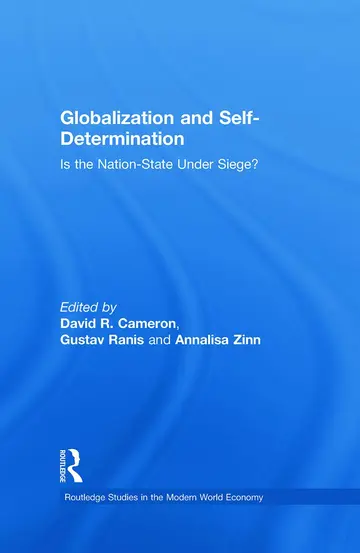 Cover of Globalization and Self-determination (pb 2006)