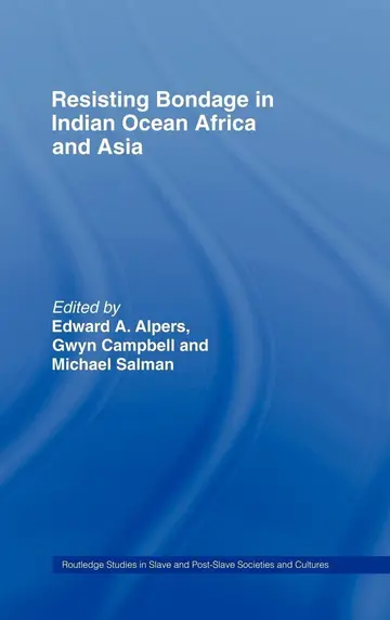 Cover of Resisting Bondage in Indian Ocean, Africa and Asia