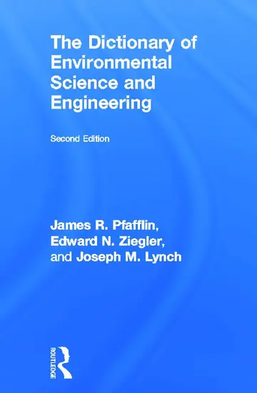 Cover of The Dictionary of Environmental Science and Engineering