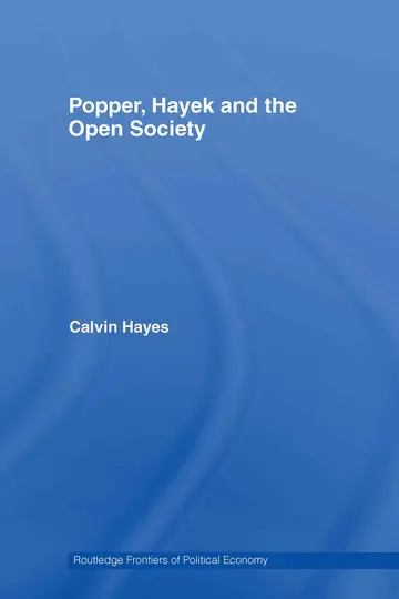 Cover of Popper, Hayek and the Open Society