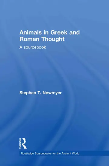 Cover of Animals in Greek and Roman Thought