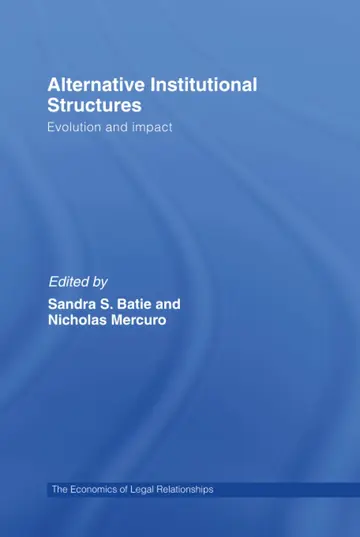 Cover of Alternative Institutional Structures