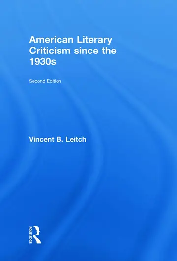 Cover of American Literary Criticism Since the 1930s