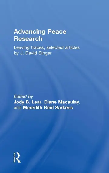 Cover of Advancing Peace Research